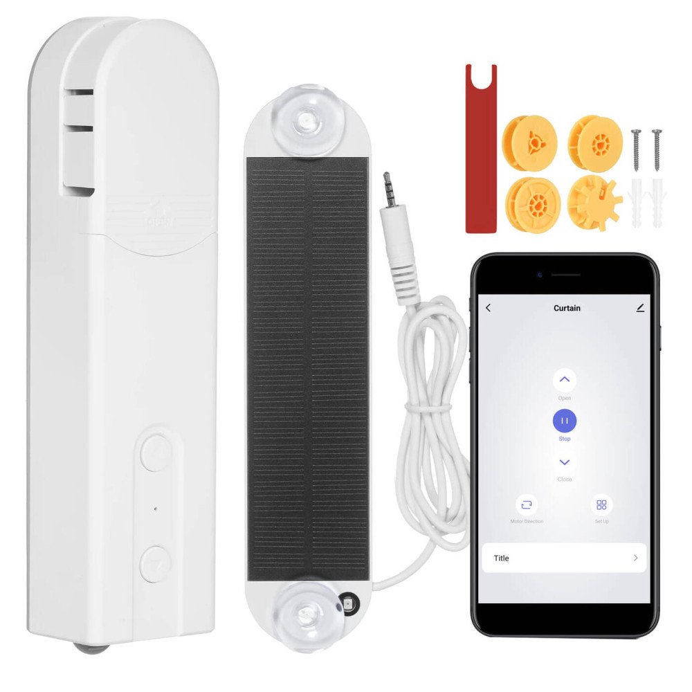 ZigBee roller shutter controller with battery chain. solar TUYA