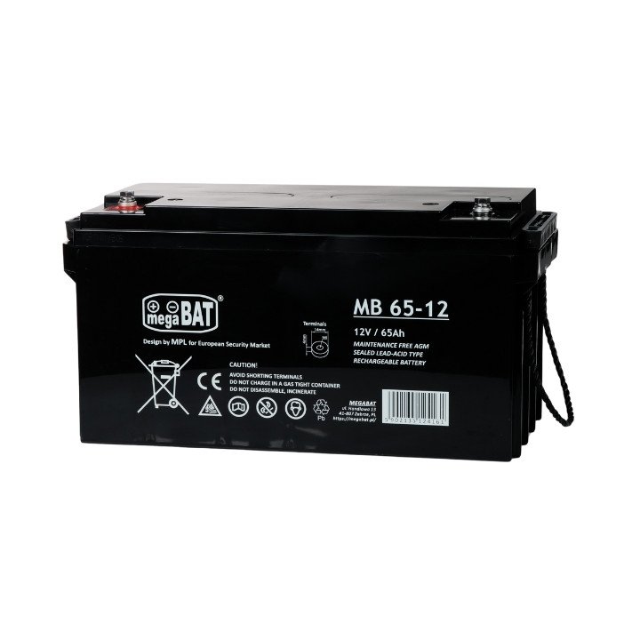 megaBAT 12V/65AH-MB 12V 65Ah akumulators