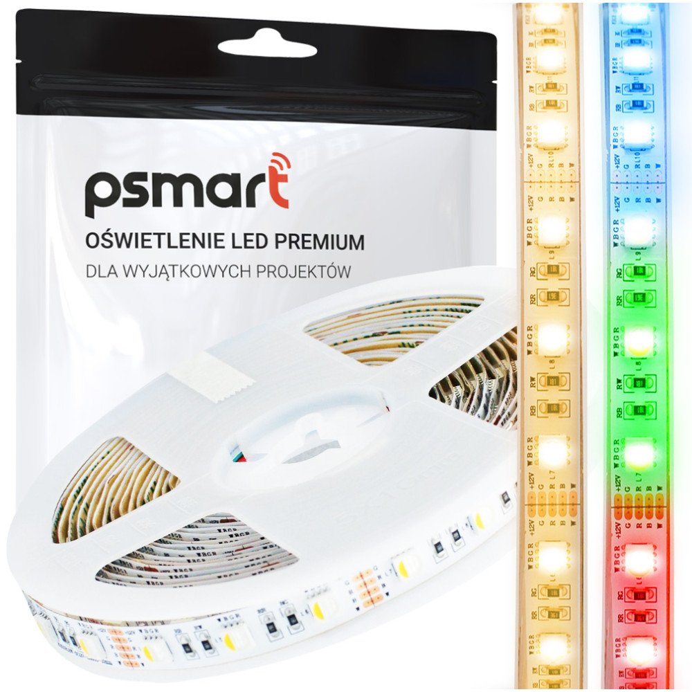 PSMART Tasma LED 12V RGBW 3000K 5050 IP20 60led/m 5m