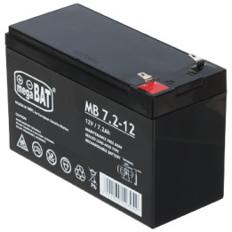 12V 7,2Ah noslēgts svina-skābes akumulators 12V/7.2AH-MB