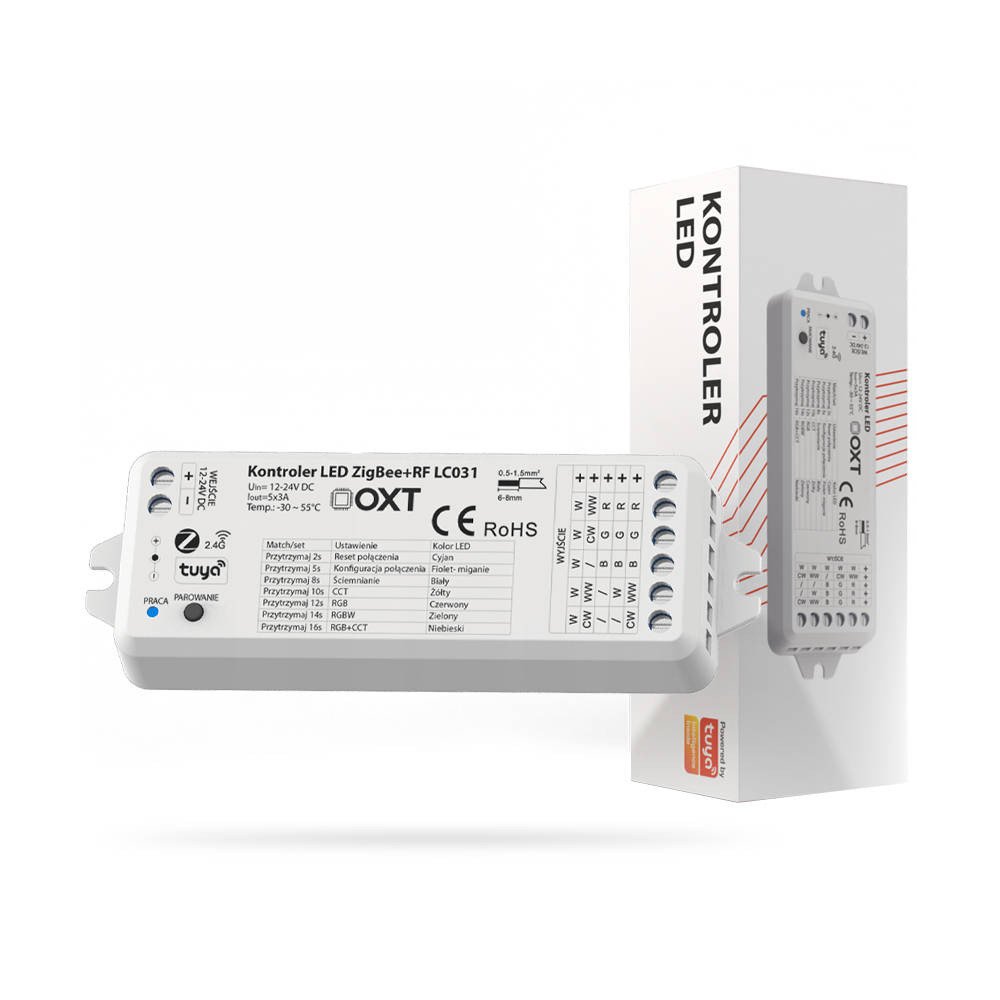 OXT LED valdiklis ZigBee + RF RGBW + CCT SD serija HUE TUYA