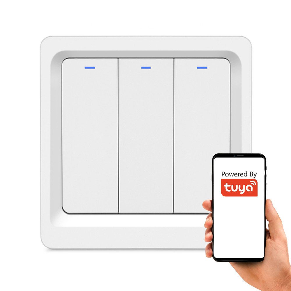 3 Channel Smart Switch Optional N Wire KT Series ZigBee Tuya