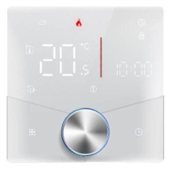 Smart Thermostat with Knob | Heater White NO 5A WiFi TUYA
