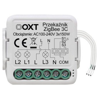 OXT minireleemoodul 3 ZigBee ahelat TUYA
