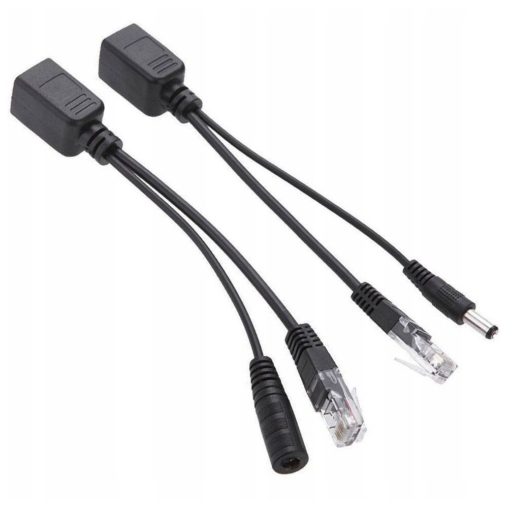 POE Ethernet adaptera barosanas avots, izmantojot vita para kameru