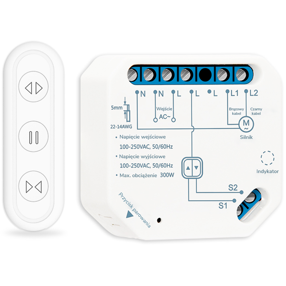 Seinale kinnitatav ruloode kontroller + TUYA WiFi kaugjuhtimispult