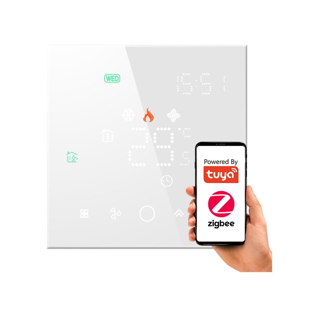 ZigBee termostaadiga suletud ahi Valge PS TUYA seeria