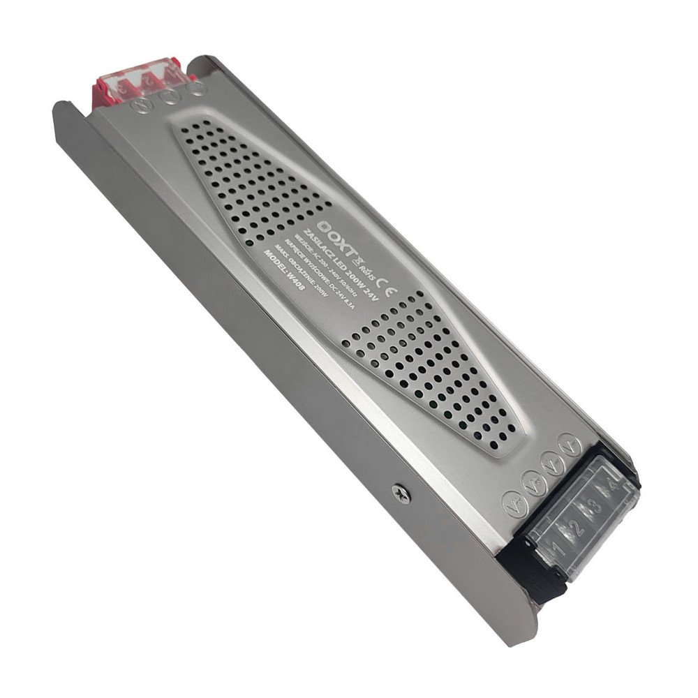 24V 200W Ohut IP20 PRO LED-virtalahde