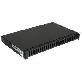 STALFLEX TFDP-19-1U-24D-SC-B Fiber Optic Patch Panel, 1U, 24-Port SC Duplex, Black