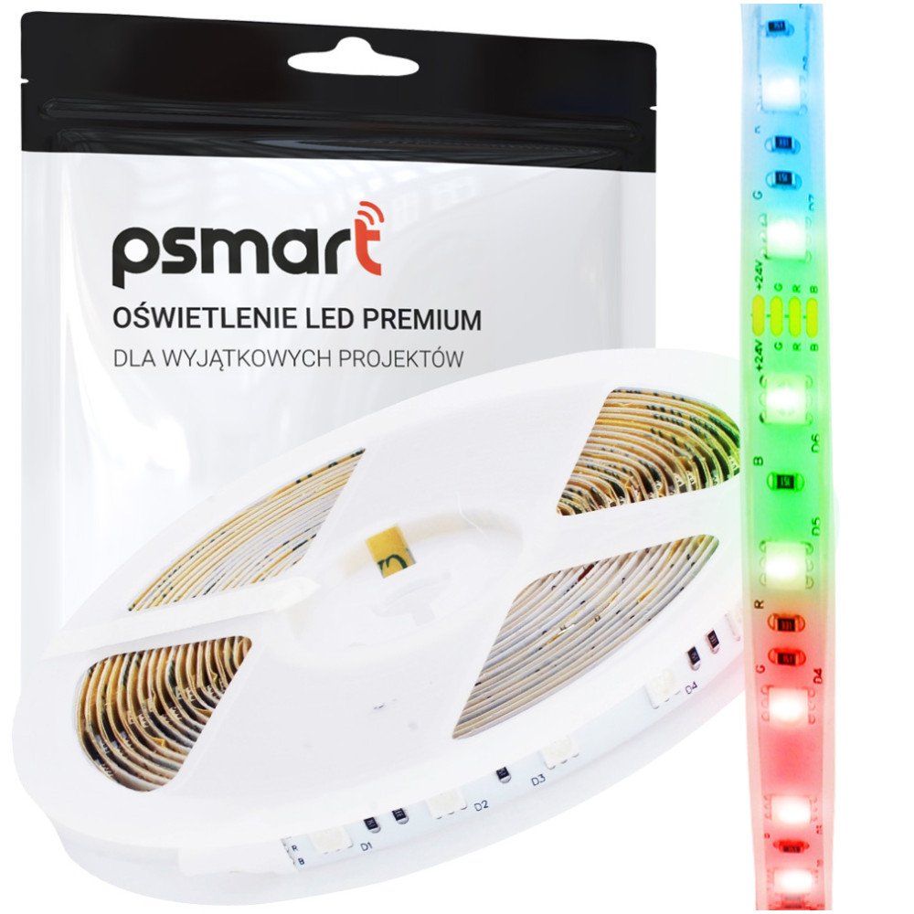 PSMART Tasma LED 24V RGB 5050 60led/m 5m