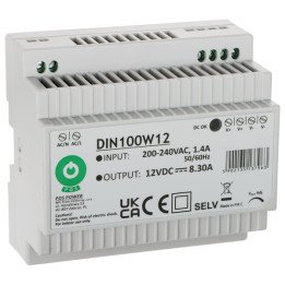 POS DIN100W12 DIN Rail Power Supply 100W 12V DC