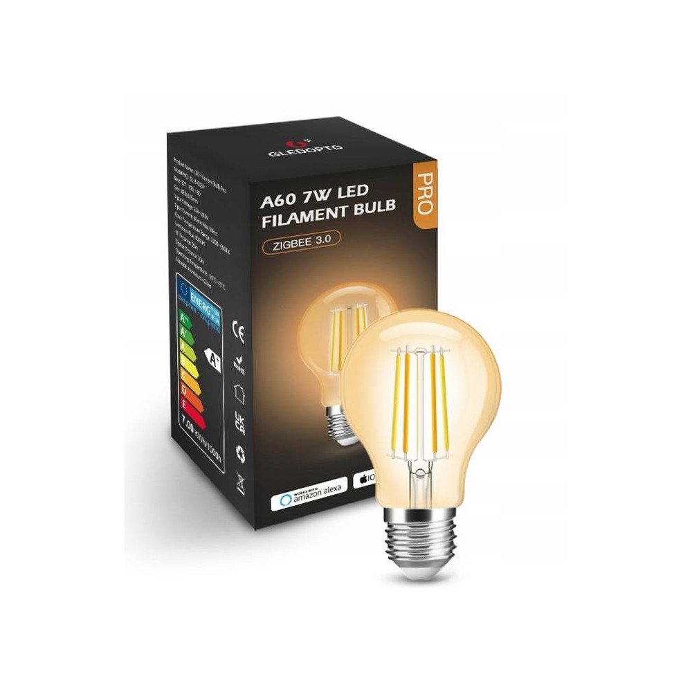 7W CCT Amber A60 ZigBee GL HUE TUYA polttimo