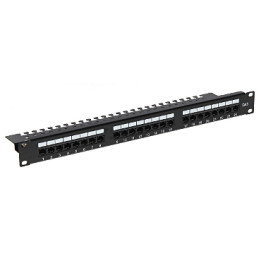 PP-24/RJ/6C 24 portu RJ-45 panelis 1U