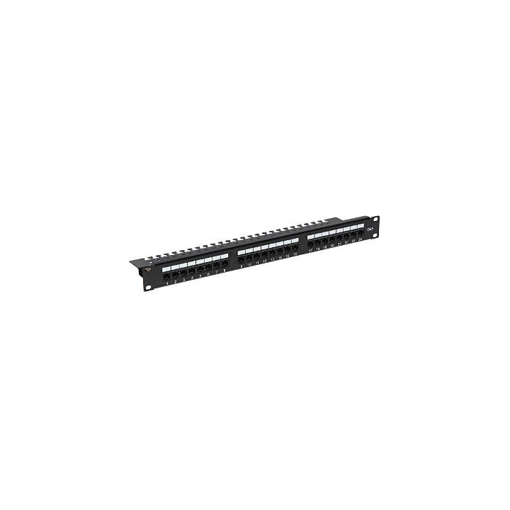 PP-24/RJ/6C 24 portu RJ-45 panelis 1U