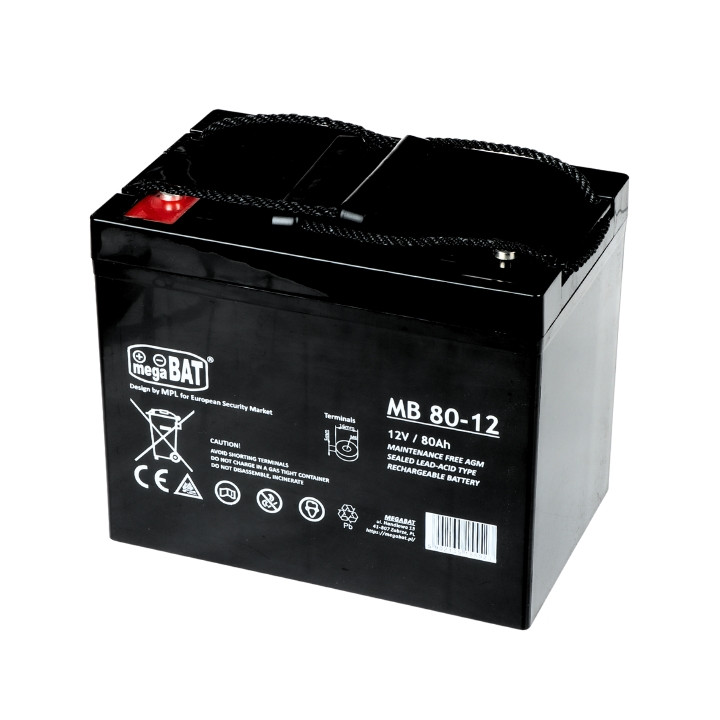 12V 80Ah akumulators 12V/80AH-MB dziļais cikls
