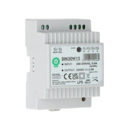 POS DIN30W15 DIN Rail Power Supply 30W 15V DC