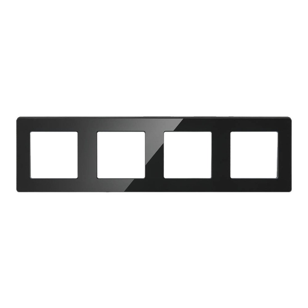 Quadruple black GLASS frame from the RM series