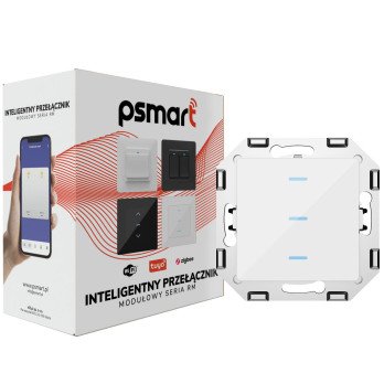 PSMART Switch 3 circuits glass RM B ZigBee TUYA