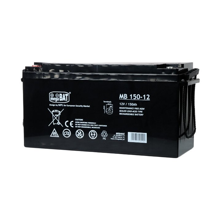 megaBAT 12V/150AH-MB 150Ah 12V akumulators