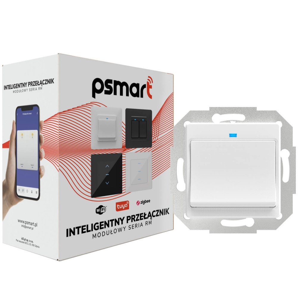 PSMART Switch 1 kede RM White ZigBee TUYA