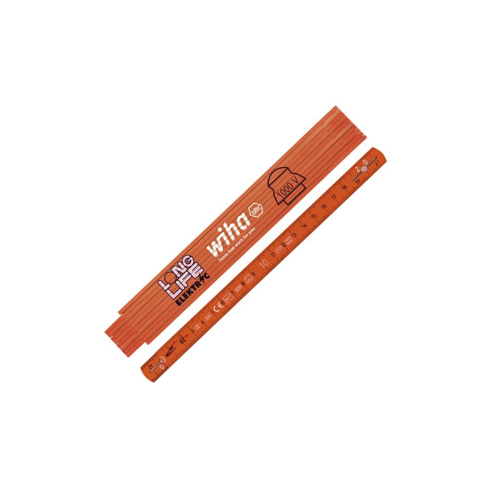 ELECTRICIAN'S FOLDING RULER WH-LONGLIFE/42068 2 m WIHA