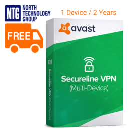 Avast SecureLine VPN (Virtual Private Network) -peruslisenssi (peruslisenssi) 1 laite/2 vuotta (uusi lisenssi, ei päivitys)