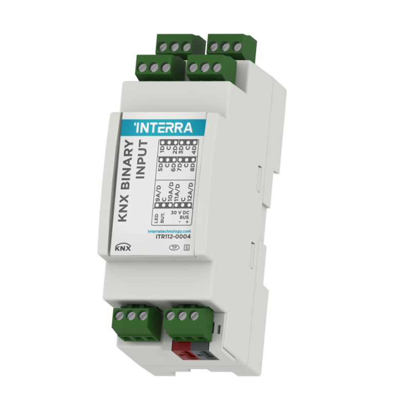 Interra ITR112-0004 12 kanālu 4AN/8DIG KNX