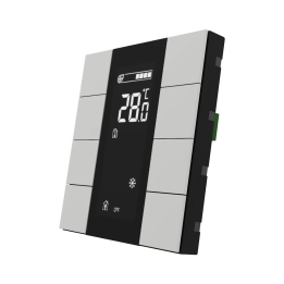 Interra ITS340-3403 iSwitch+ – 4 mygtukų matinis baltas plastikas su LCD ir AQI