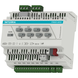 Interra ITS501-0012 KNX universali reguliatoriaus pavara – 2 kanalai, 8 skaitmeniniai / 2 analoginiai įėjimai