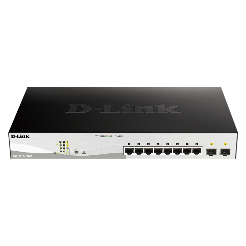 D-Link DGS-1210-10MP/E 10 portu L2 viedais