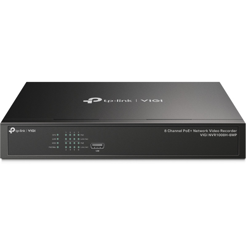 TP-Link VIGI NVR1008H-8MP 8 kanālu PoE