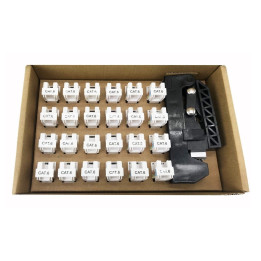 Intellinet 369236 Moduł Keystone RJ45 UTP Cat6, 24 szt + narzędzie zaciskowe
