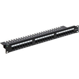 PP-24/RJ/C 24 portu RJ-45 panelis 1U