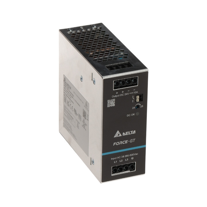 Delta Electronics DRF-24V240W3GBA Force-GT 3-Phase Power Supply 24V 240W
