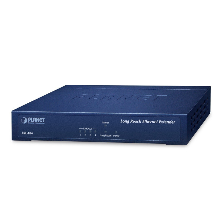 PLANET LRE-104 4-porttinen 10/100TX + 1-porttinen UTP/BNC Long Reach Ethernet Extender