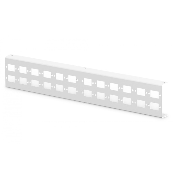 Adapter plate for DN-96800M-2, grey (RAL 7035) 24x SC-SX, LC-DX, E2000-SX