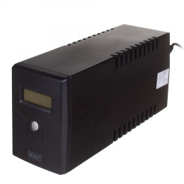 DIGITUS DN-170063-LCD Линейно-интерактивный ИБП, 600VA/360W, аккумулятор 12V/7Ah, 2 розетки CEE 7/7, RJ-11, ЖК-дисплей