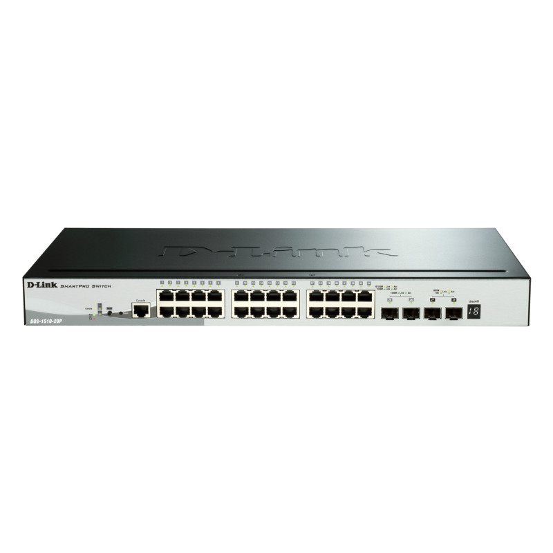 D-Link DGS-1510-28P/E pārvaldīts L3 Gigabit PoE