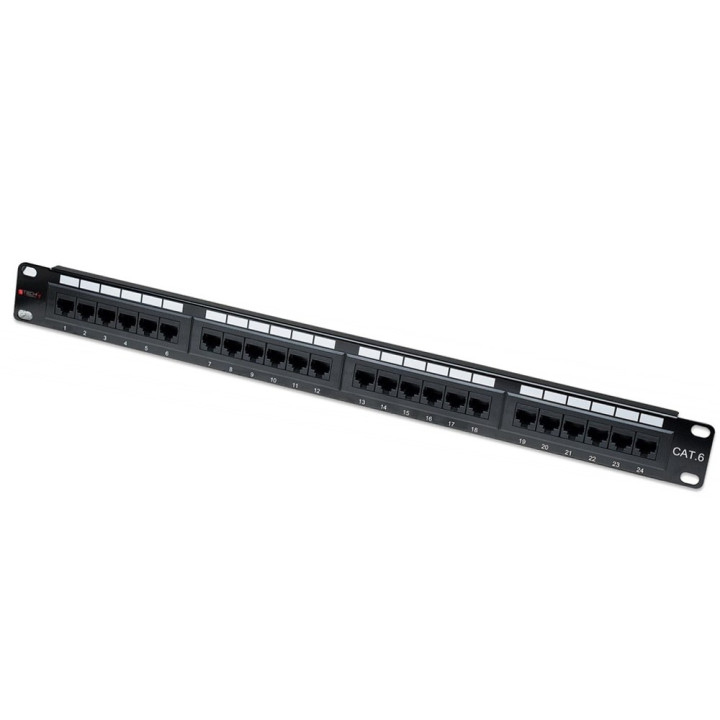 Techly I-PP 24-RU-C6T 24-porttinen Cat6 UTP jakopaneeli