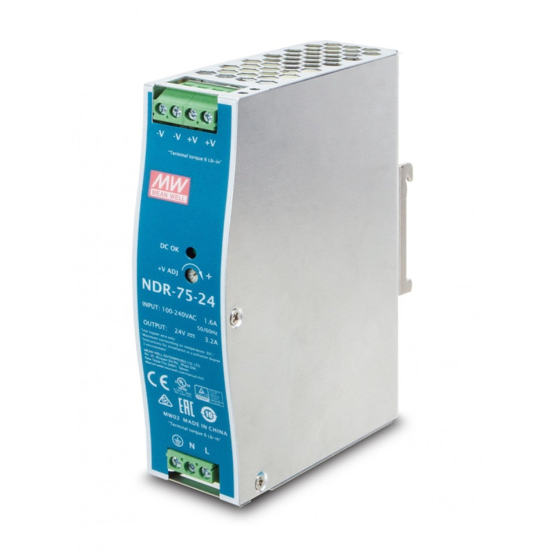 PLANET PWR-75-24 75W 24V DIN-sliedes barošanas