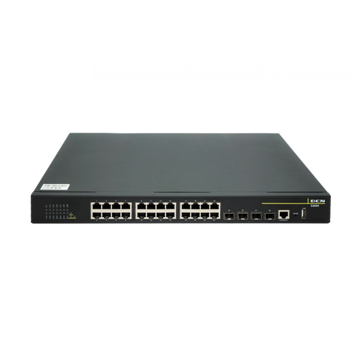 DCN Europe S4600-28X-P-SI 24x10/100/1000Base-T с PoE+ (370 Вт) + 4x1/10GBase-X SFP+