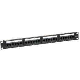PP-24/RJ 24 portu RJ-45 sadales panelis 1U