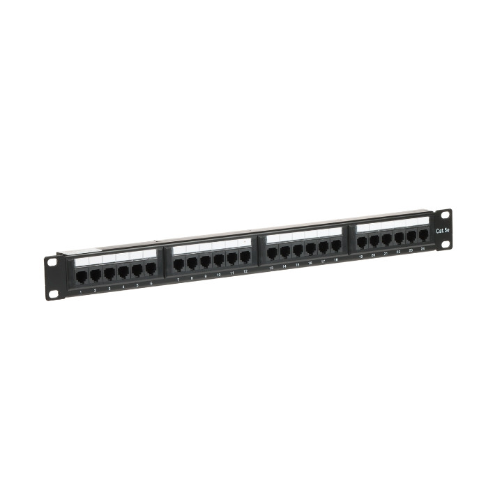 PP-24/RJ 24 portu RJ-45 sadales panelis 1U