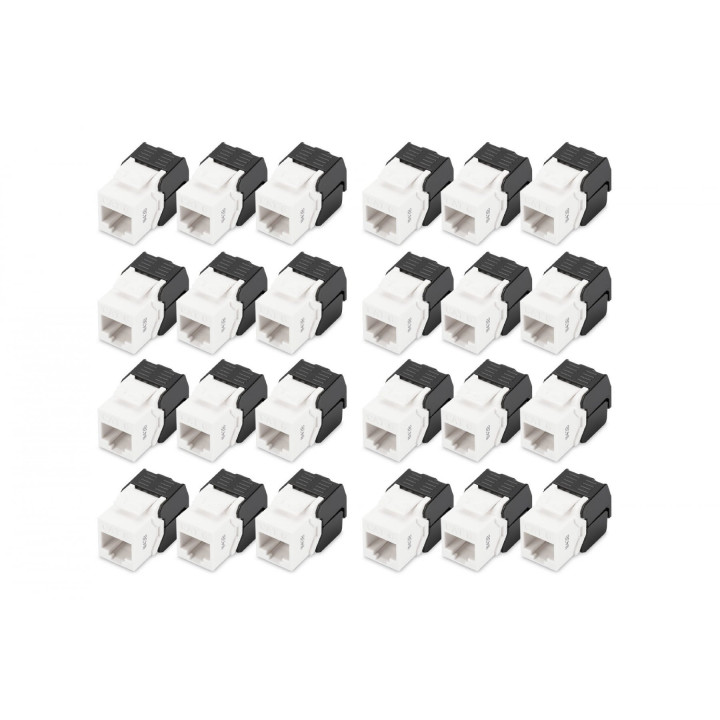 DIGITUS CAT 6 Keystone lizdas, neekranuotas (UTP), baltas – DN-93603-24