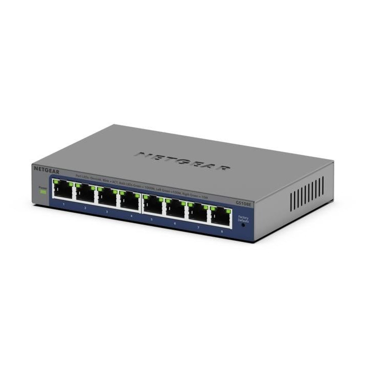 Netgear GS108E-400EUS 8 portu Gigabit viedpārvaldāms slēdzis