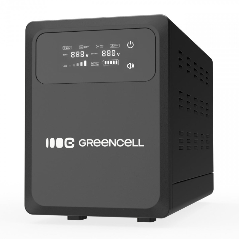 Green Cell UPSLPPC800 UPS 1200VA/800W AVR
