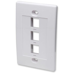 Intellinet 163309 Viedā kontaktligzda ar 3 keystone slotiem