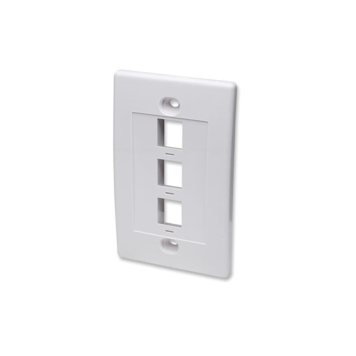 Intellinet 163309 Smart Socket 3x Keystone White