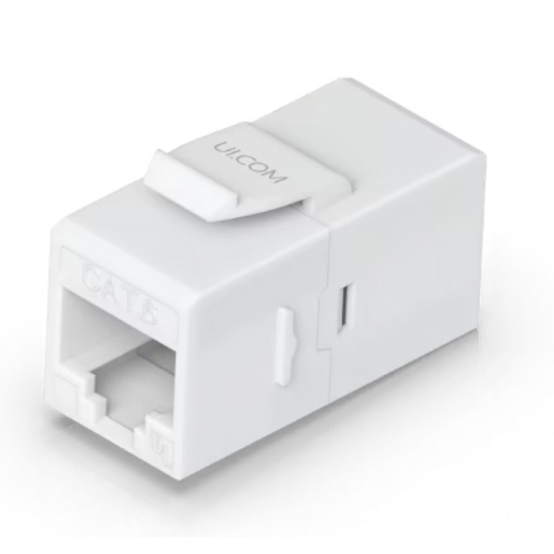 Ubiquiti UACC-Keystone-Coupler-C6 RJ45 Keystone savienotājs balts