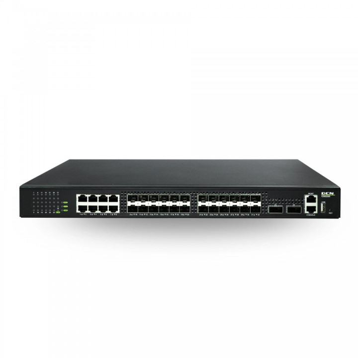 DCN Europe CS6200-8G24S2Q-EI 8x10/100/1000Base-T + 24x1/10GBase-X SFP+ + 2x40GBase-X QSFP